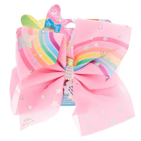 Jojo Siwa Large Be Bold Be Brave Be You Hair Bow Pink