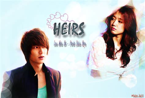 My Fanart 2 Poster ~ Heirs Lee Min Ho And Park Shin Hye New Drama