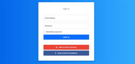 Bootstrap Login Form Examples With Trendy Design And Useful Options Riset