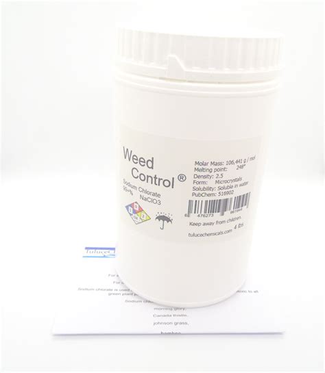 It is a white crystalline powder that is readily soluble in water. Sodium Chlorate (NaClO3) 99%min Herbicide Organic ...