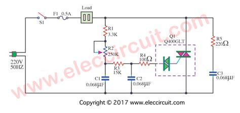 Dimmer Circuit Using Scr Triac