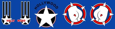 Top Gun Hollywood Helmet Decal Sticker Set 01