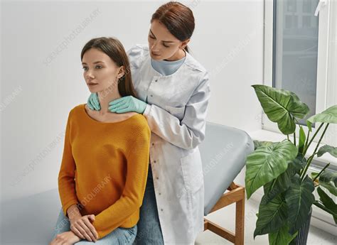 Thyroid Examination Stock Image F0362687 Science Photo Library