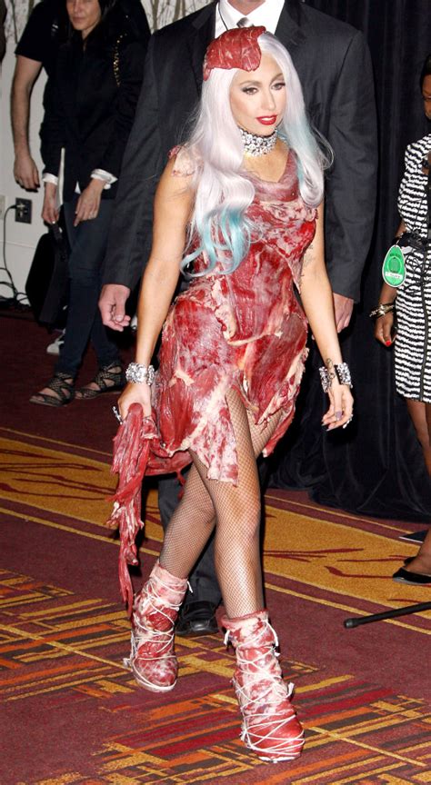 Lady Gaga Meat Dress In Real 2