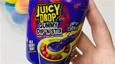 Juicy Drop Gummy Dip N Stix Shorts Asmr Youtube