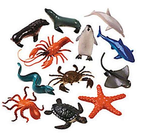 Curious Minds Busy Bags Ocean Animal Figurines Mini Animal Action