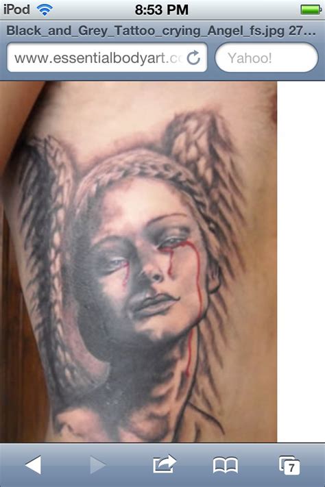 Crying Angel Medusa Tattoo I Tattoo Crying Angel Tattoos On Side