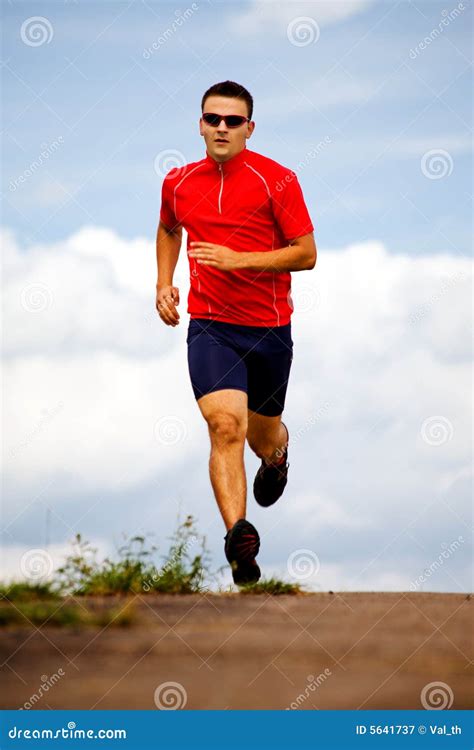 Jogging Man 2 Stock Image Image Of Lifestyles Adult 5641737
