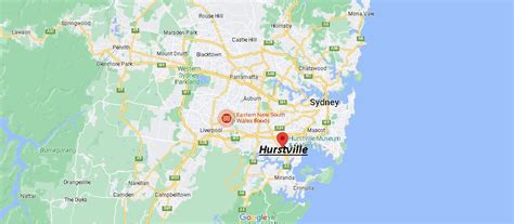Where Is Hurstville Australia Map Of Hurstville Where Is Map