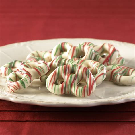 Holiday White Chocolate Mini Pretzels 4 Oz Bag Ashers Chocolate Co