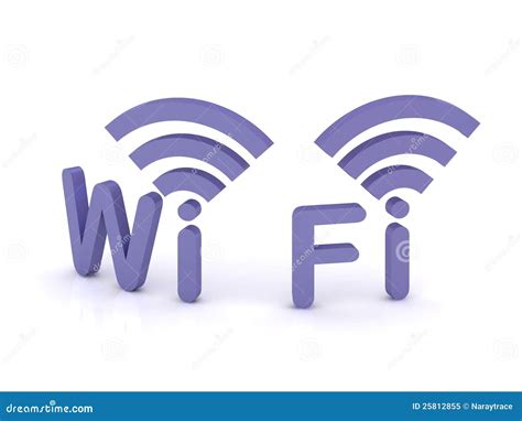 Wi Fi 3d Icon Stock Illustration Illustration Of Connection 25812855