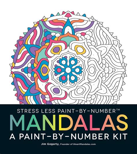 Stress Less Paint By Number Mandalas Book By Jim Gogarty Official