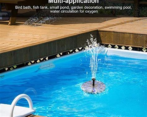 Best Solar Powered Pool Fountain 2024 Review Floating Water Fountains