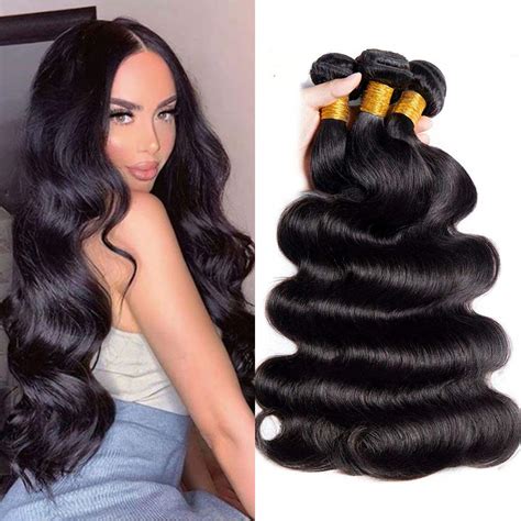 Hairro Bundle Brazilian Human Hair Wavy For Black Women Inch Short Body Wave Sew In Virgin Hair