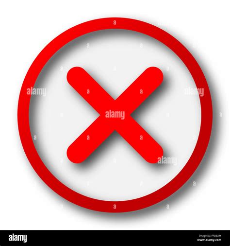X Close Icon Internet Button On White Background Stock Photo 99869020