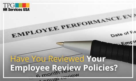 Have You Reviewed Your Employee Review Policies