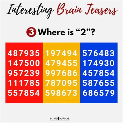 18 Interesting Brain Teasers How Sharp Are Your Eyes The Minds Journal