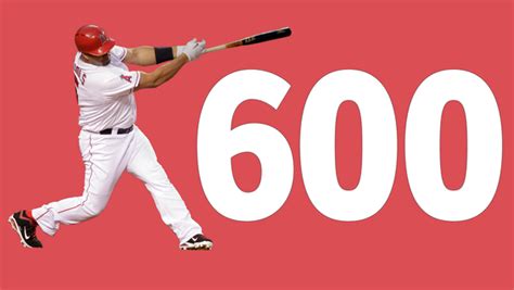 With His 600th Home Run Angels Slugger Albert Pujols Joins A Pretty