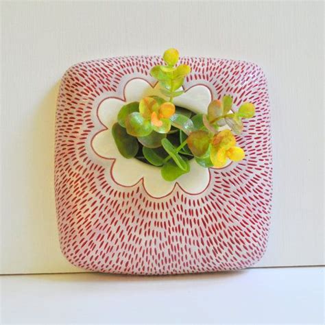 Ready To Ship Ceramic Pottery Wall Planter Wall By Charityelise Wall