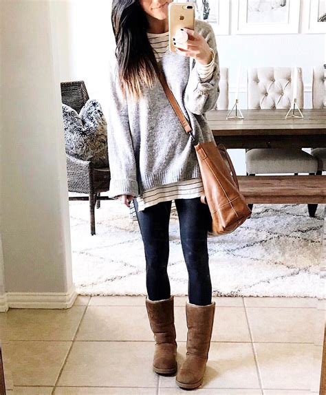 Cute Winter Outfits With Leggings Outfits With Uggs Casual Wear Uggs Outfits Winter Clothing
