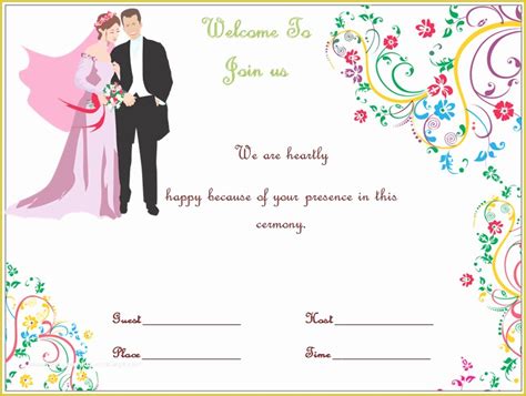 Free Printable Wedding Invitation Templates For Microsoft Word Of Free