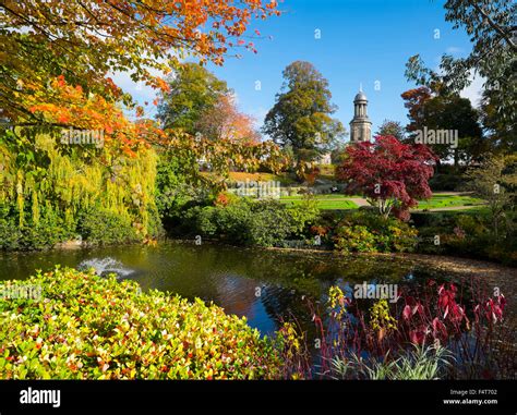 Vibrant Autumn Colours In The Dingle Gardens In The Quarry Shrewsbury