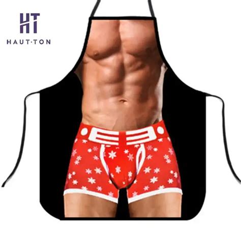 Muscle Masculine Apron Funny Creative Novelty Sexy Cooking Baking Aprons Catering Home House