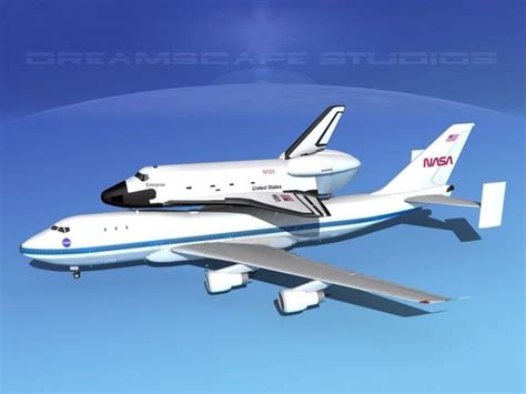 Space Shuttle Enterprise Transport Lp 1 2 747 3d Model