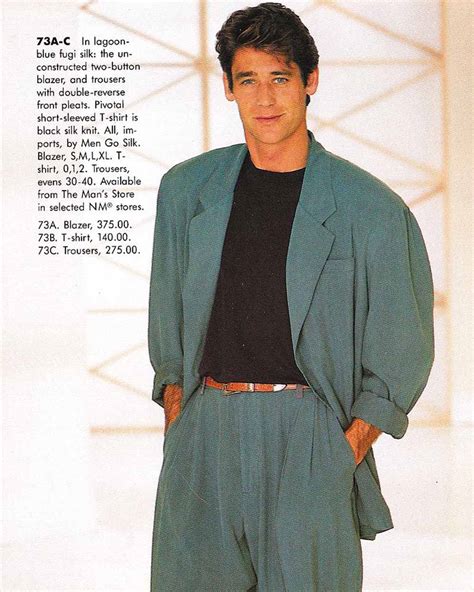 80s Fashion Aesthetic Men Retro Vintage Fashion Style