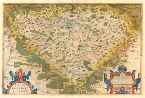 Old Antique Map Of Bohemia By A Ortelius Sanderus Antique Maps Antique Maps Map Old Antiques