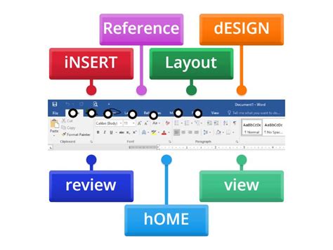 Ms Word Labelled Diagram