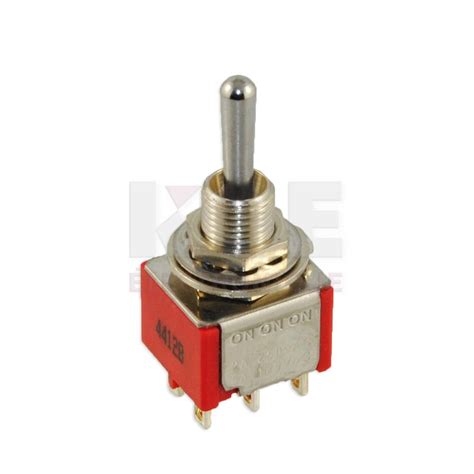 Dpdt Miniature Toggle Switch Onoffon Electronics Kge Électronique