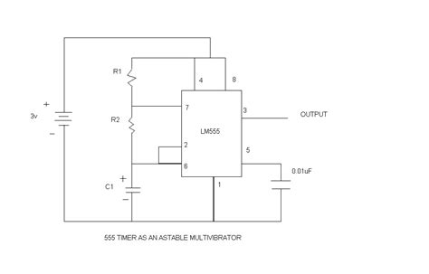 Electronics Fusions A 555 Timer Led Flasher Circuit