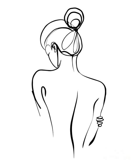 One Line Naked Woman Printable Minimalist Female Nudity Etsy The Best Porn Website
