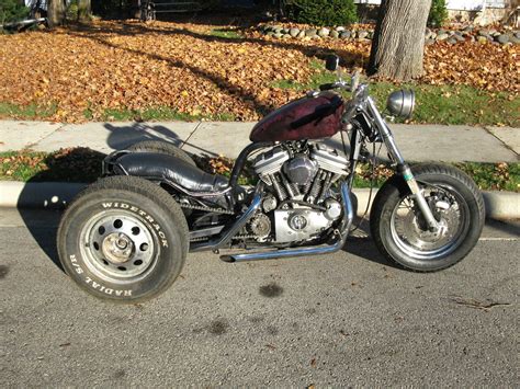 1990 Harley Davidson Sportster Trike Chopper Custom Rat Bike 1200cc 4 Speed