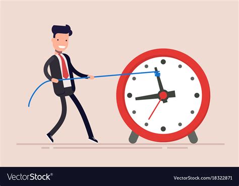Businessman Or Manager Is Wasting Time Man Is Vector Image