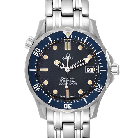 Omega Seamaster James Bond 36 Midsize Blue Wave Dial Watch 25618000