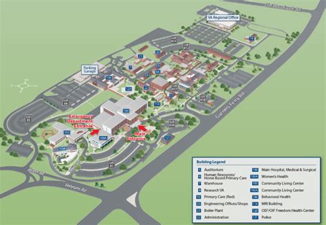 Campus Map Va Columbia South Carolina Health Care Veterans Affairs