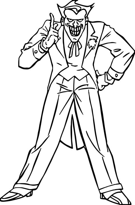 Joker From Batman Coloring Page Wecoloringpage