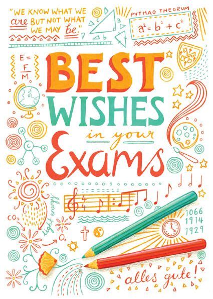 Emma Randall Illustration Exam Wishes Good Luck Exam Wishes Best