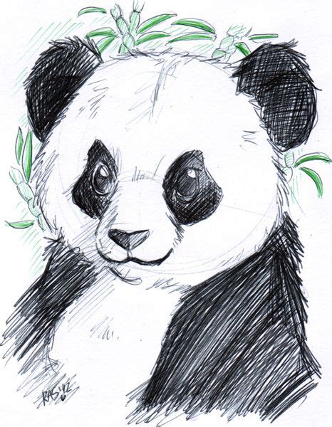 Cute Panda Sketch Done By Keysha Chan On Da Panda Art Panda