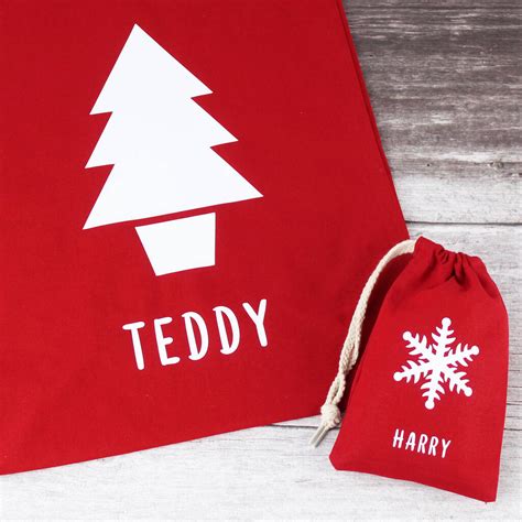 Personalised Christmas T Bags By Farmhouse And Co