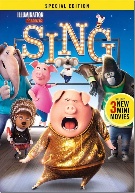Listen to trailer music, ost, original score, and the full list of popular songs in the film. Bring Home SING Special Edition HD on 3/3 & Blu-Ray & DVD ...
