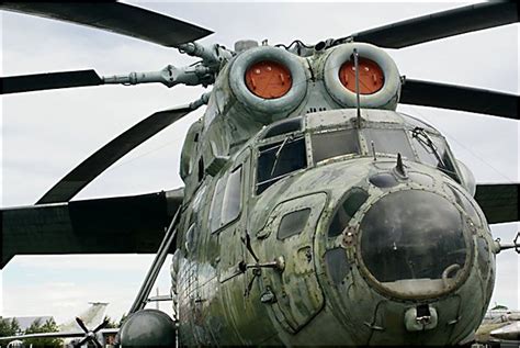 Soviet Russian Surviving Mil Mi 6 Hook Soviet Heavy Transport Helicopter
