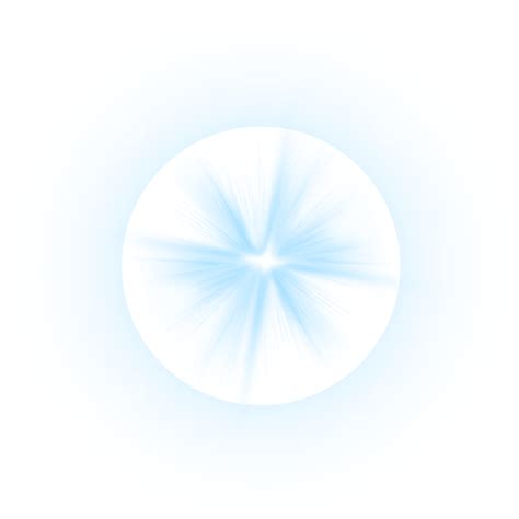 Halo Light Effect White Transparent Light Blue Radiation Burst Flash