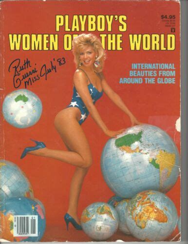 Ruth Guerri Hand Signed Playboy Magazine Cover Page Women Of The