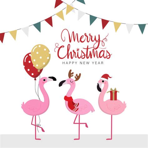 Christmas Flamingo Illustrations Royalty Free Vector Graphics And Clip