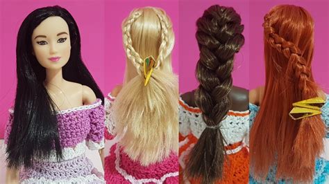 4 hairstyles for your barbie that will love you 4 peinados para tu barbie que te van a encantar