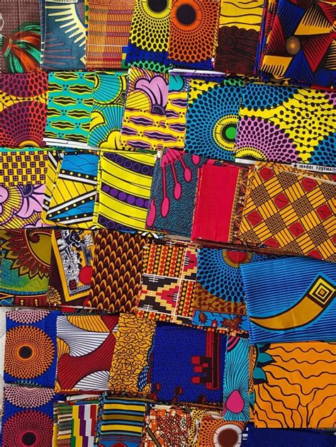 African Fabric Craft Set Of 10 Different 8x22 African Etsy In 2020