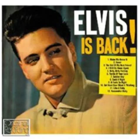 Elvis Presley Elvis Is Back Cd Album Uk Import 755 Picclick